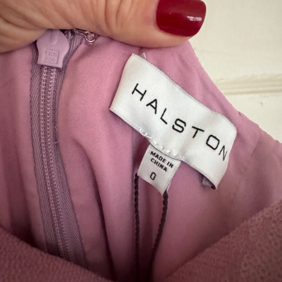 HALSTON Alania Ruched A-Line Sequin Gown - Picture 9 of 10